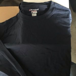 Brand new champion long sleeve navy blue t shirts